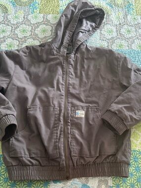 Carhartt style Gray Heavywork Hooded Jacket by Wild Fable